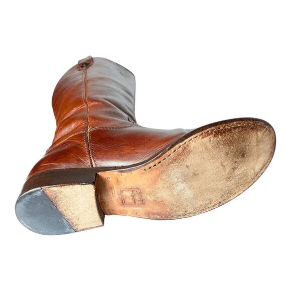 FRYE Melissa Tall Cognac Leather Riding Boot Size 6.5B - Picture 10 of 11